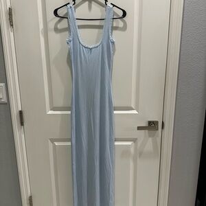 Skims Light Blue Sleeveless Maxi Dress